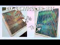 DIY Lenticular Art || Water Colour Sunset And Aurora
