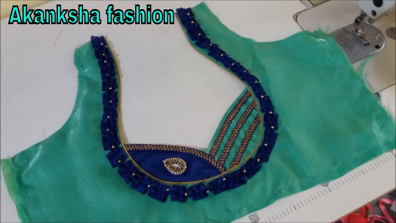 New model patch work blouse design cutting and stitching/blouse design ...