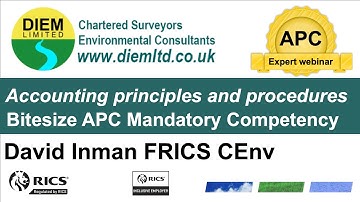 Accounting principles and procedures Bitesize APC Mandatory Competency APC Expert Webinar