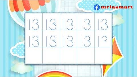 Write Numbers | Number 13 | Precise Formation | Merryland Academy Digital Classroom