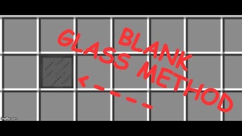 Hypixel Skyblock Glitch: Menu Glass [NOT PATCHED]