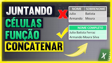 Como JUNTAR COLUNAS no EXCEL (FUNÇÃO CONCATENAR)