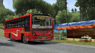 New Ashok Leyland MSRTC Bus Mod For Bussid | Malegaon To Solapur Livery | Lalpari Bus Gameplay |