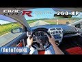 Honda civic type r ep3 9000rpm 260hp pov test drive by autotopnl