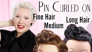 Vintage Pin Curl Wave // LOOKS the Same, NOT created *equally*