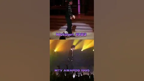 MOONWALK By Michael Jackson 1983 vs 1995 #michaeljackson