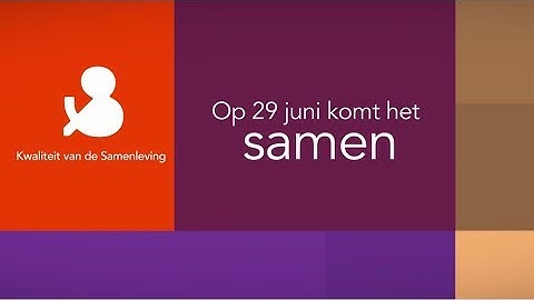 Uitnodiging Festival Kwaliteit van de Samenleving 29 juni 2017