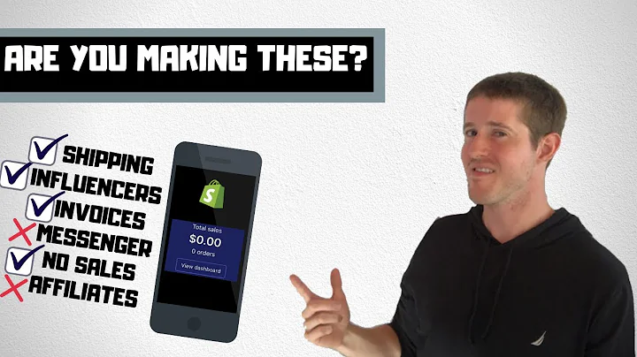 20 MISTAKES SHOPIFY BEGINNERS  MAKE 2019