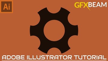 How to make Simple Settings Icon in Adobe Illustrator