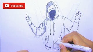 How To Draw Alan Walker Step By Step Easy Youtube