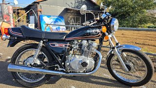 極上 スズキ Gs400 初期型 E2カラーオールペン ノーマル エンジン始動 空ぶかし 排気音 エンジン音 エキゾーストサウンド