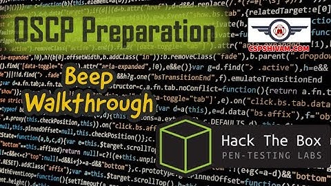 HTB Beep walkthrough - OSCP Preparation