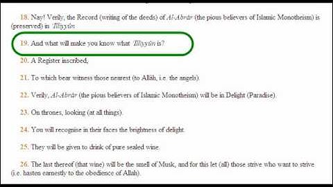القرآن مع ترجمة إنجليزية سورة المطففين Quran+English Translation Chapter83
