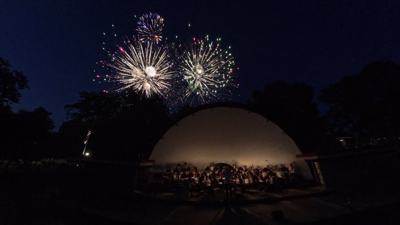 DeKalb Municipal Band Fireworks 2025 360