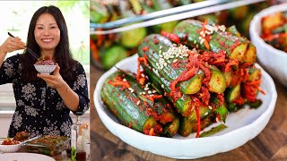 Vegan Cucumber Kimchi | Oi-Sobagi & Oi-Kkakdugi Must Try Recipe in Summer