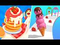 Stacky Ice Cream Runner VS Pancake Run - All Level Gameplay Android iOS New Update Ep179