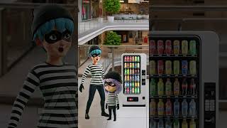 Baby Breaks Soda Machine