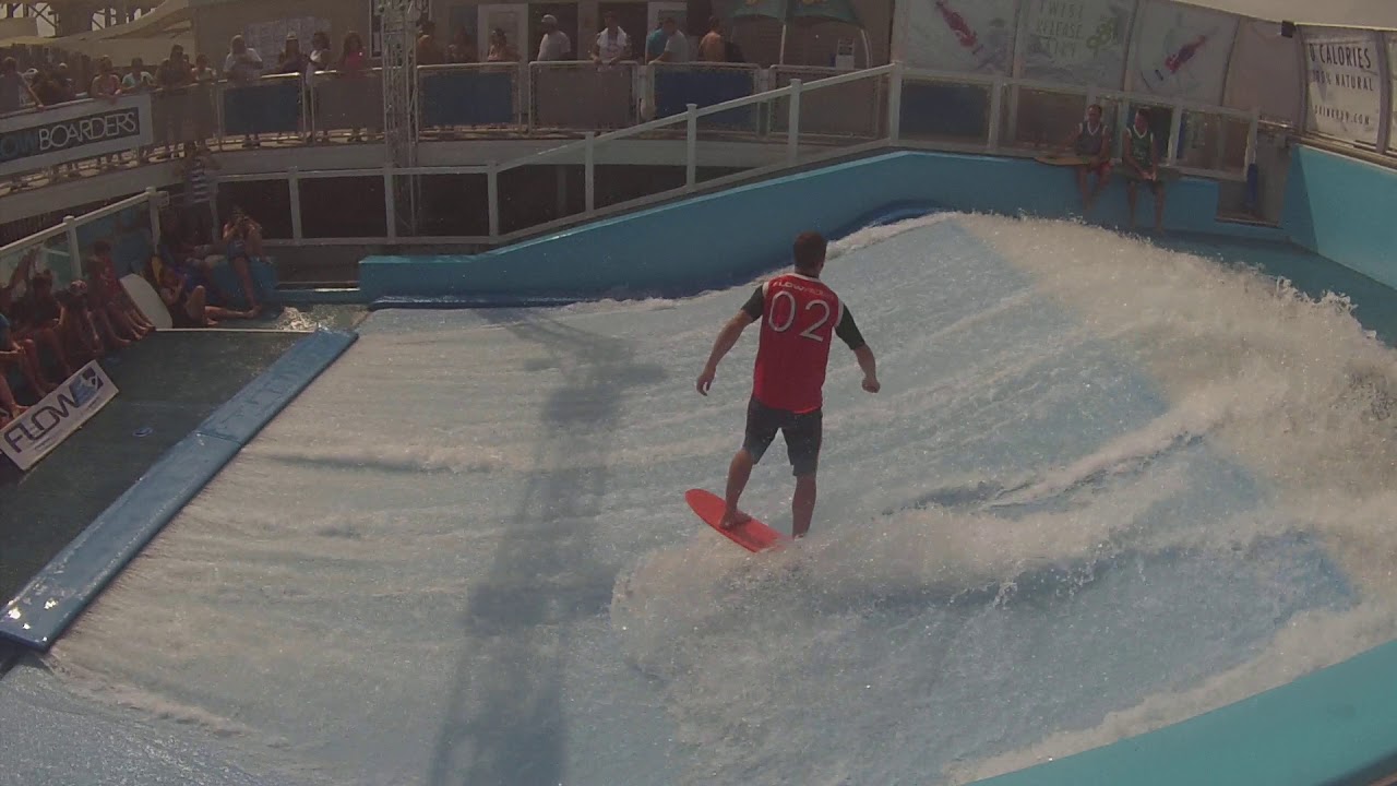 Pro Standup on FlowRider Surf Machine at Flow House LBI New Jersey ...