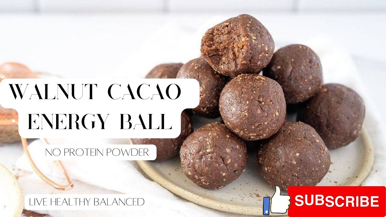 Cacao Energy Balls No protein powder Healthy and Easy high protein