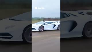 Race between Lamborghini aventador and electric car #automobile #car #race #lamborghini #electric