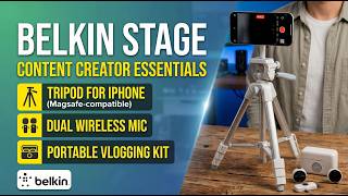 Belkin Stage Creator Kit - Tripod, Mics, Phone Stand in one set.
