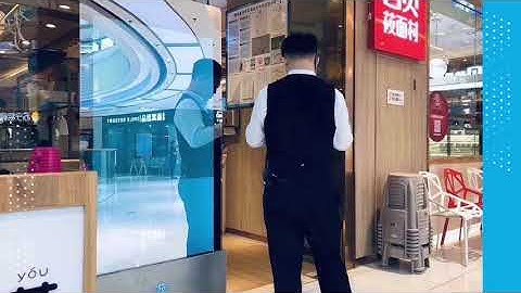 55 inch lcd display Kiosk Magic Mirror Digital Signage With Motion Sensor