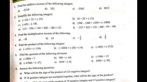 Exercise 1.4 class 7th Number System ML Aggarwal
