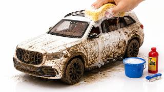 Super Realistic Cleaning of Dirty 1:24 Mercedes-Maybach GLS 600 V12 🥵