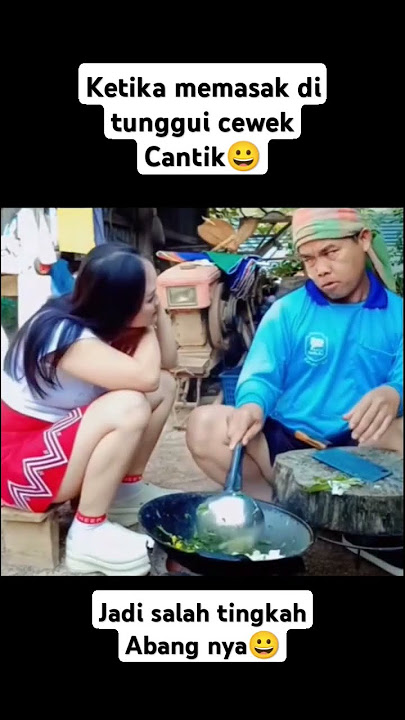 Ketika memasak di tungguin cewek cantik#komedi#funny#short#