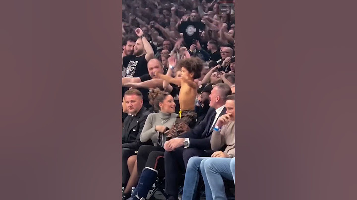 Mathias Lessort's son Matson was in fan mode during the Serbian derby 🇷🇸 🎥 SportKlub