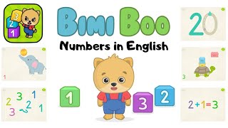 🎮 BIMI BOO Toddler Games for 3+ year olds | Learning numbers 1-20 | Playthrough