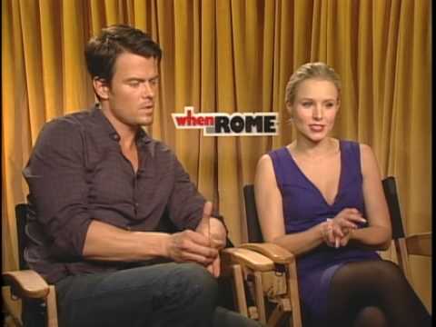 Kristen Bell, Josh Duhamel Interview "When in Rome"