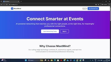 MeetMind Demo Video with AI and Database Integration .