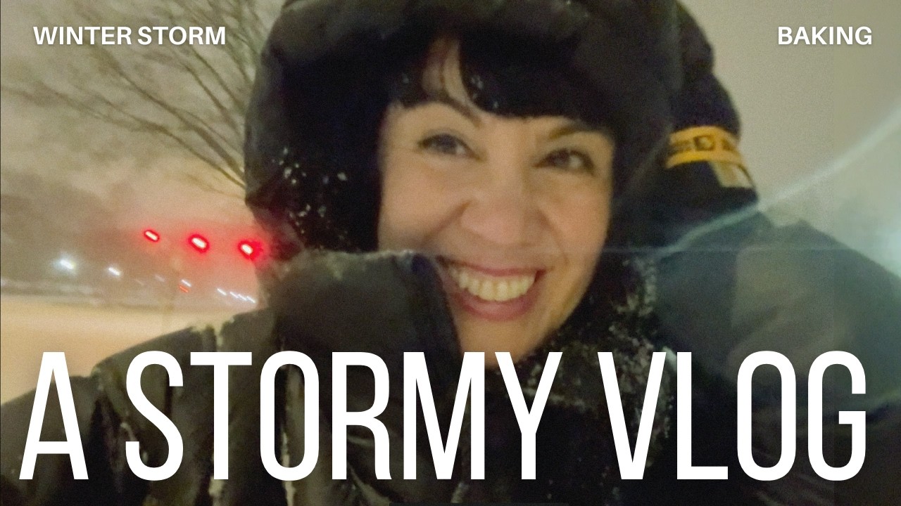 Winter Storm Vlog, Snowstorm in Virginia, Snow ASMR, Winter ASMR, Baking Brownies
