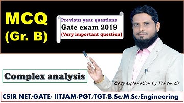 MCQ 18 gate 2019 complex analysis questions #gate_previous_year_question #pgt_exam #csir_net_math