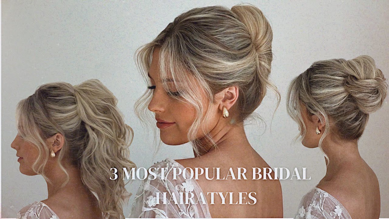 53 Best Wedding Hairstyles for 2023 Brides : Blonde Textured + Volume Updo