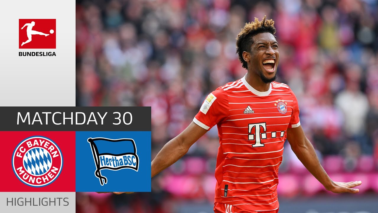 Bayern Back On Top! | Bayern München - Hertha BSC 2-0 | Highlights |  Matchday 30 – Bundesliga 22/23 - YouTube