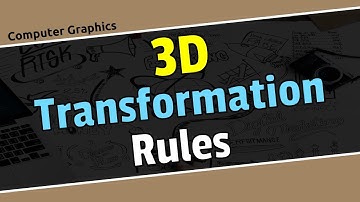 3d transformation rules in computer graphics in Bangla\computer graphics bangla tutorial