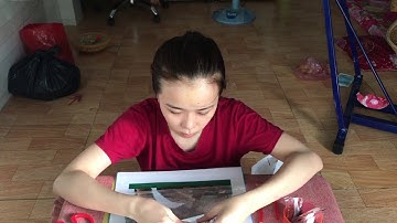 Đính đá bức tranh CÚC trong bộ tứ quý Tùng - Cúc - Trúc - Mai và ý nghĩa của chúng | Tiểu Kiều Vlog