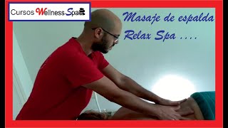 Masaje de ESPALDA relajante SPA