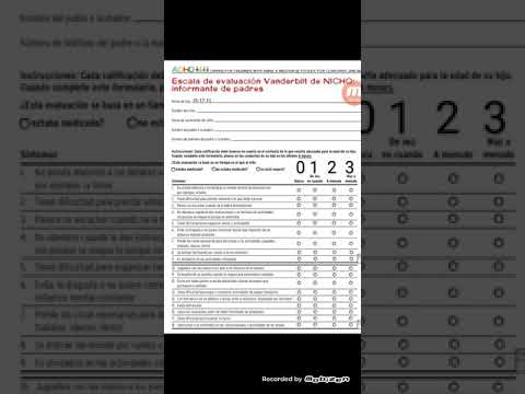 Video: ¿Qué es el cuestionario de Vanderbilt?