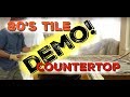 How to demo and remove an old tile kitchen countertop