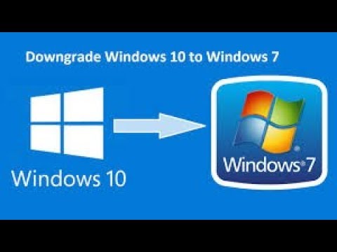 How to downgrade to windows 7 from windows 10