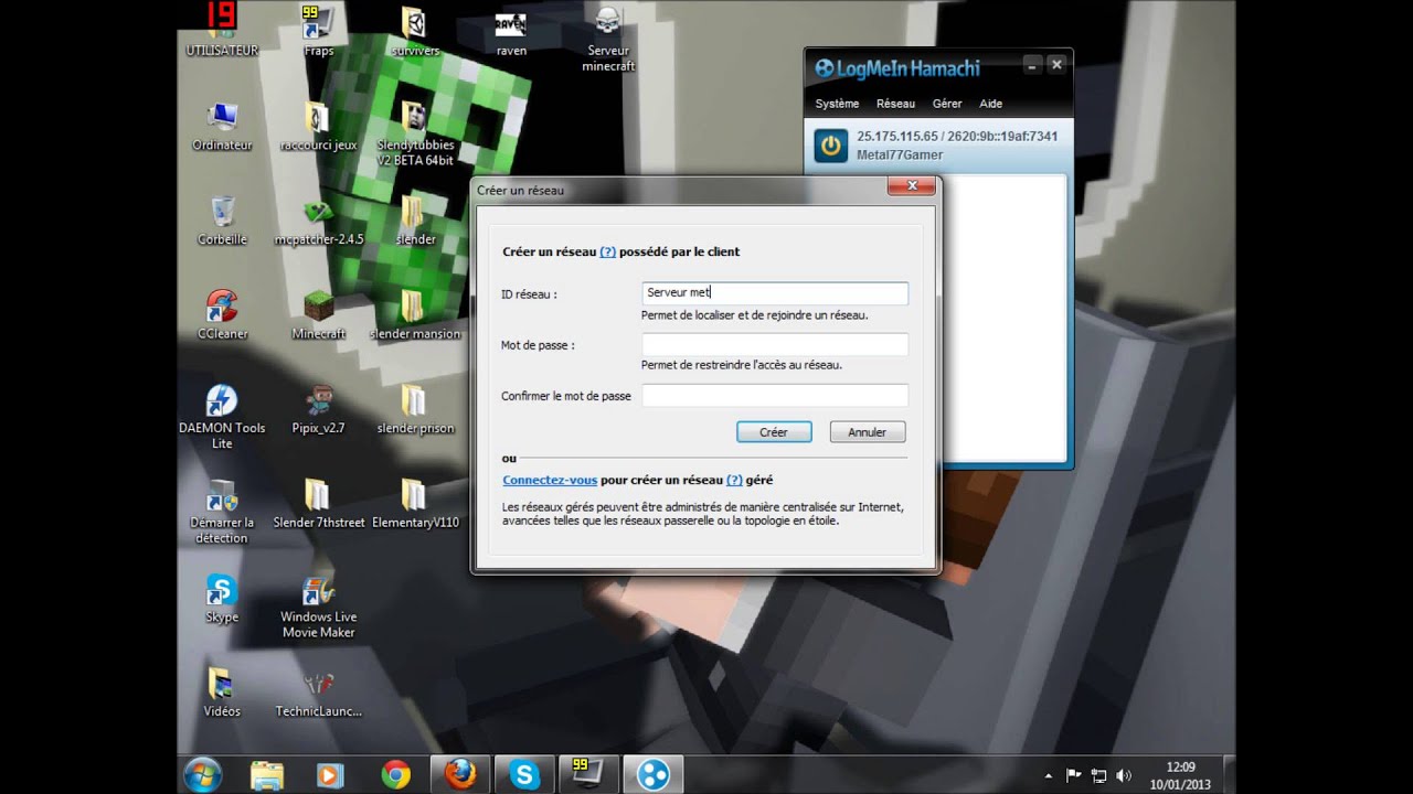 [Tuto]Comment creer un serveur minecraft hamachi gratuit ? - YouTube