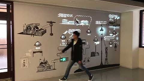 interactive projection wall for  factory process