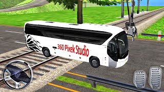 Bus Simulator Game 2021 - New Coach Bus in Train - Best Android GamePlay #2 screenshot 2