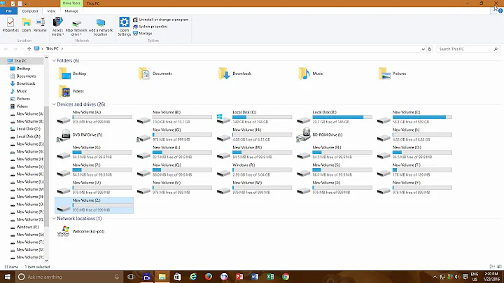 Mount Hard Disk Drives as NTFS Folder in Windows 10 Tutorial