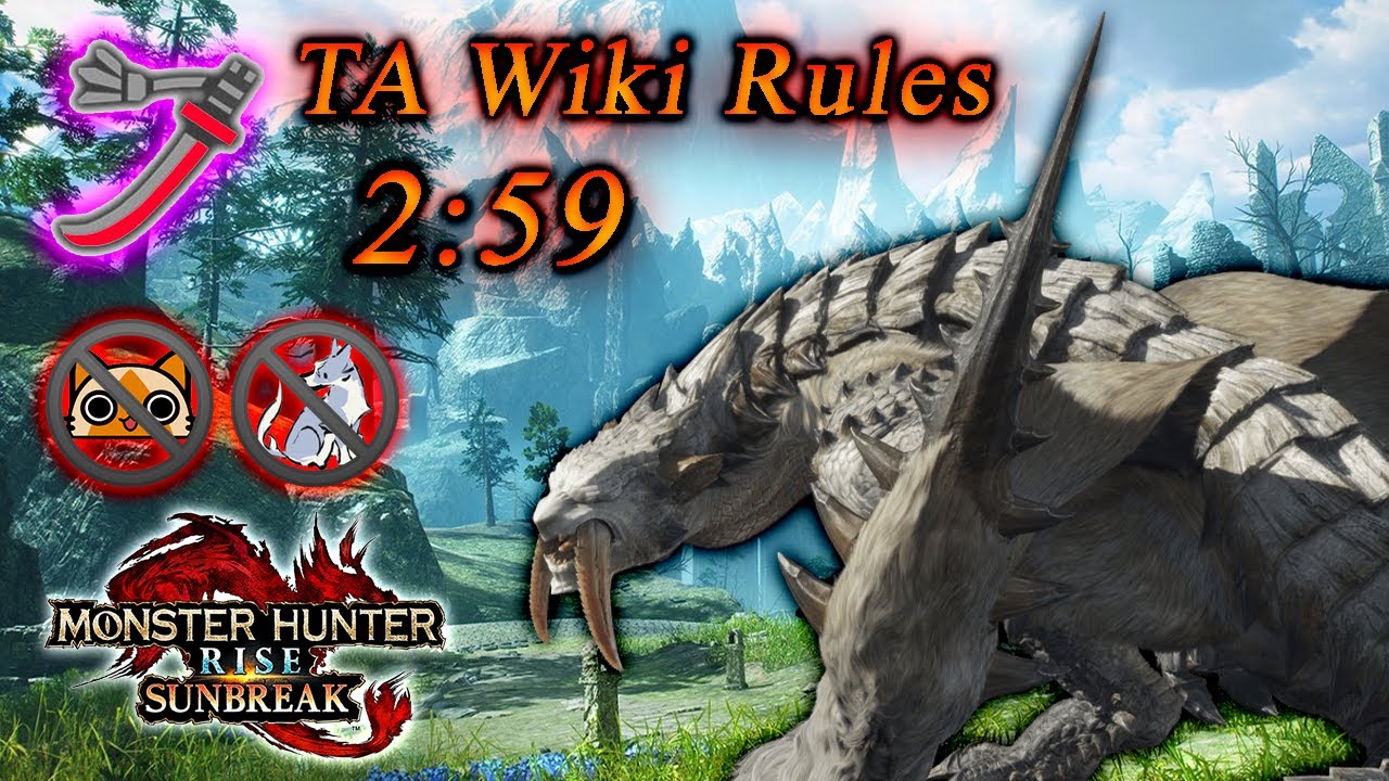 [MHR:SB Speedrun] MR Barioth/ベリオロス | TA Wiki Rules | 