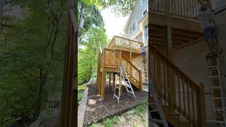 STOP LETTING YOUR DECK ROT AWAY 👀 #ukiepainting #paintingcompany #deckrenovation #charlottenc