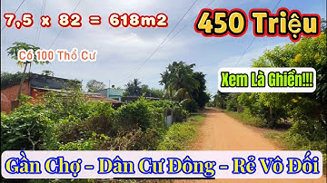 Coi Xong Muốn Mua Ngay! Lô Đất Siêu Dài 7,5×82 Có 100m² Thổ Cư – Vị Trí Bao Đẹp Chỉ 450 Triệu!